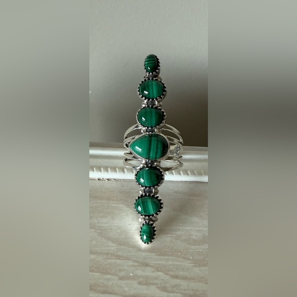 Goldie Lew Lolo Ring Malachite - Picture 3 of 5